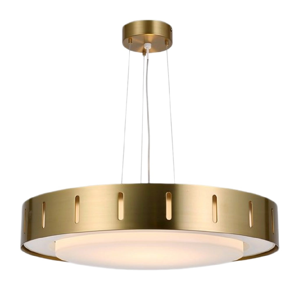 Moderne Gouden Hanglamp met Rond Design